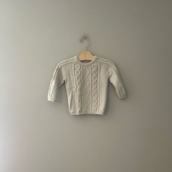 $16 H&M Cable Knit Sweater Cableknit Janie and Jack Zara Baby Gap Zara - Picture 1 of 2